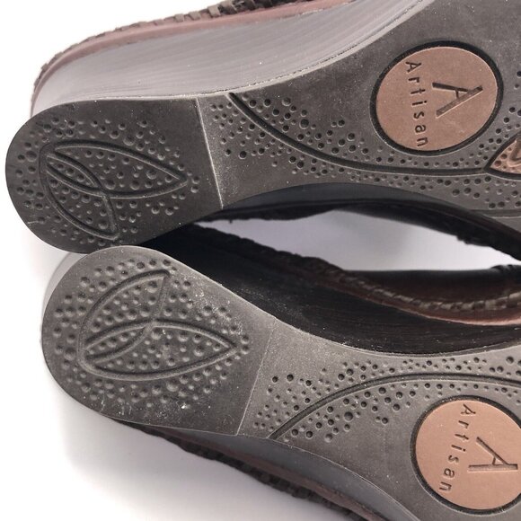 Clarks Artisan open back mule clog sz 8.5 wedge - Picture 10 of 13